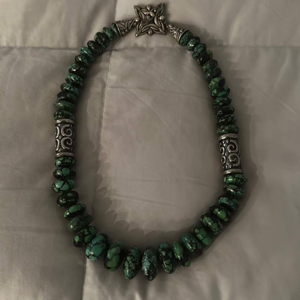 Turquoise and sliver necklace